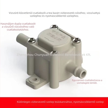 Nanyang NY-T2 Vízszűrő szelep teabár géphez, PP anyag, pumpoló szelep, automatikus víz beviteli és zárási funkció