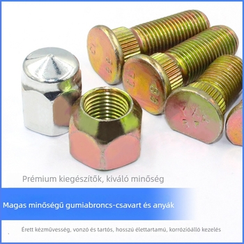 Elektromos tricikli és motorkerékpárhoz készült rögzítő készlet: hub csavarok, anyák, gumiabroncs csavarok, vízálló anyák, hátsó tengely fék dob csavarok