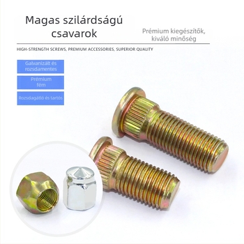 Elektromos tricikli és motorkerékpárhoz készült rögzítő készlet: hub csavarok, anyák, gumiabroncs csavarok, vízálló anyák, hátsó tengely fék dob csavarok