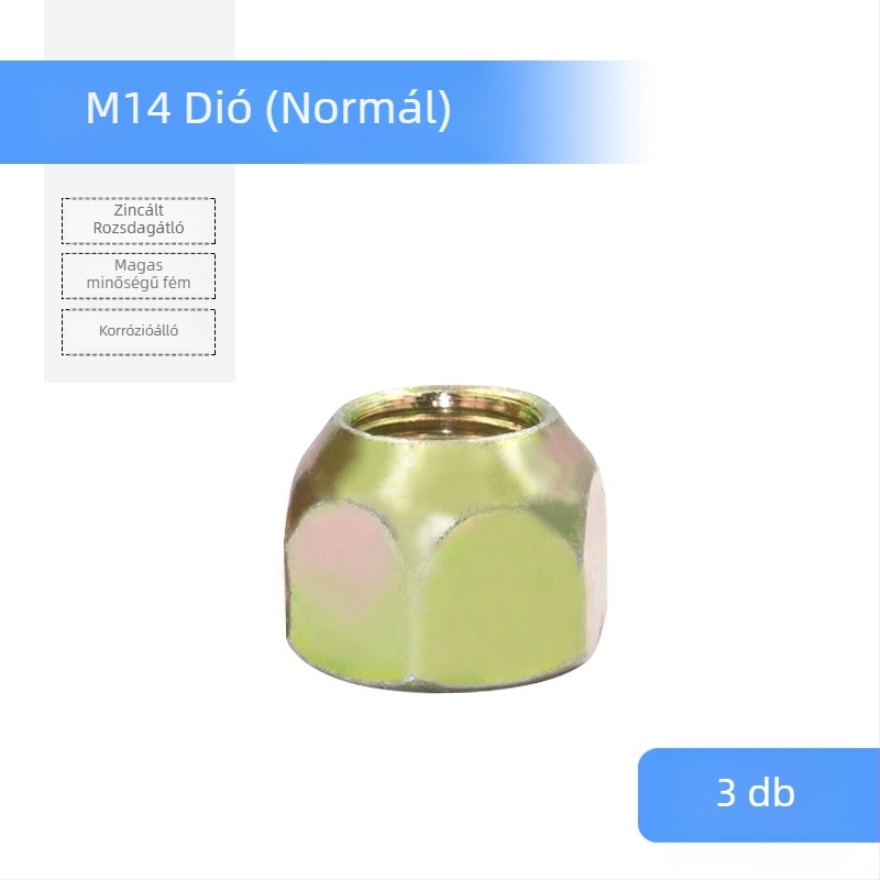 Elektromos tricikli és motorkerékpárhoz készült rögzítő készlet: hub csavarok, anyák, gumiabroncs csavarok, vízálló anyák, hátsó tengely fék dob csavarok