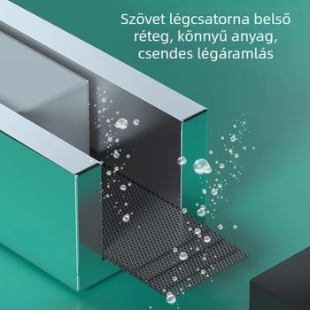 Akváriumi oxigéncsík, csendes nano-alumíniumötvözet, légfüggöny, 200 g