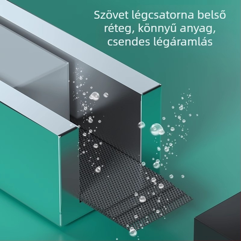 Akváriumi oxigéncsík, csendes nano-alumíniumötvözet, légfüggöny, 200 g