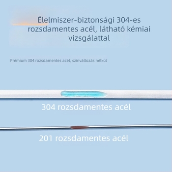 Rozsdamentes acél nyársak fából készült nyéllel, újrafelhasználható