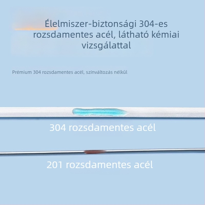 Rozsdamentes acél nyársak fából készült nyéllel, újrafelhasználható