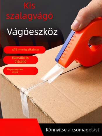 Kézi átlátszó szalagvágó, modell 985, 1 cm és 1,2 cm szélességű szalagokhoz, 12 tekercses csomag