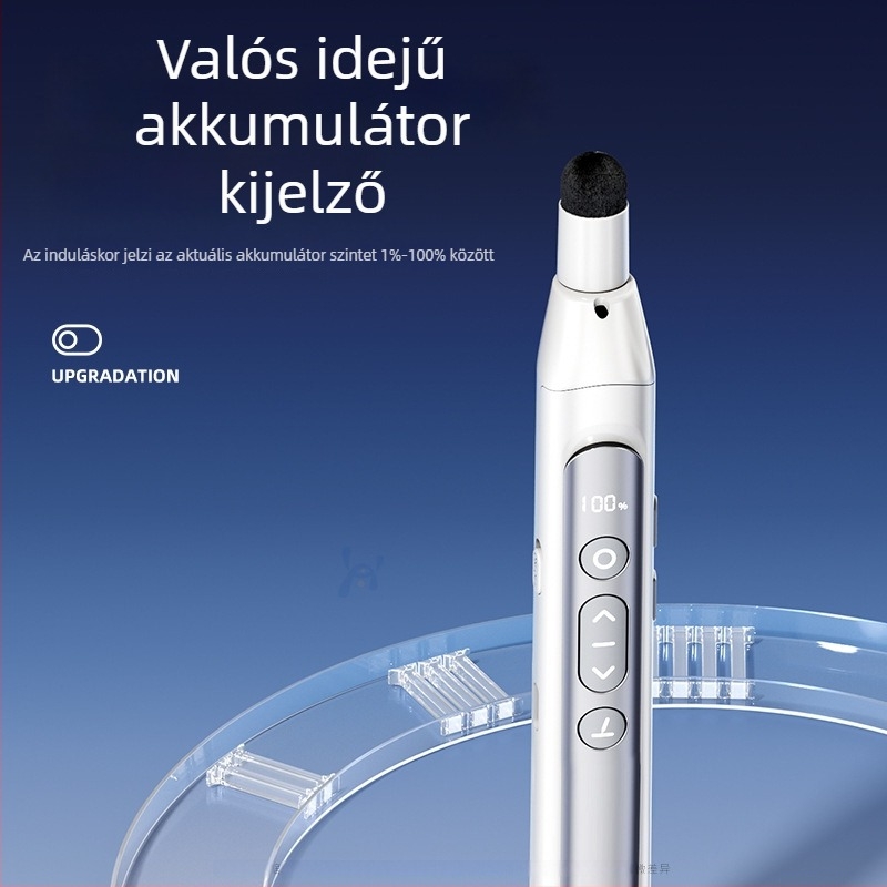 Oldalpásztató toll lézer pointerrel és PPT távirányítóval, kihúzható, Seewo fehértábla kompatibilis