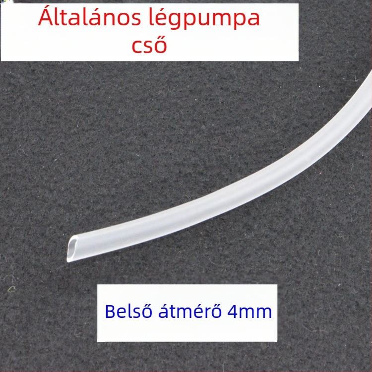 Akvárium oxigéncső légpumpához, PVC, 4 mm belső átmérő, First Ye Mei