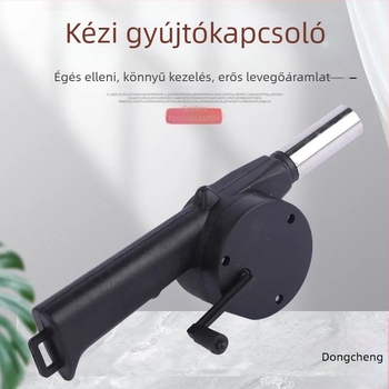 Kézi, hordozható grillszellőztető, kültéri használatra, Long he