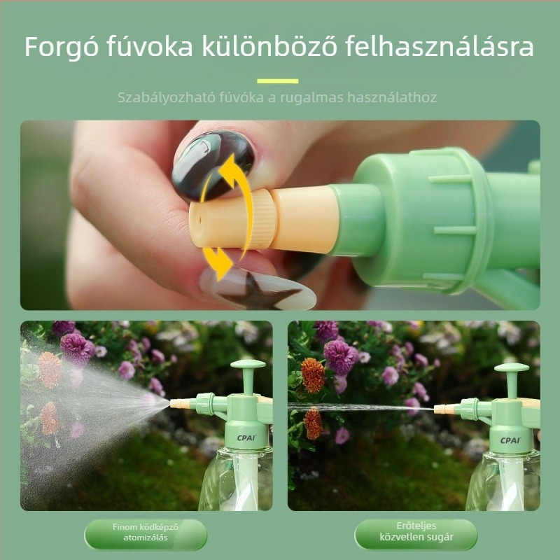 Öntözőkanna, műanyag, CPAI márka, 1500 ml kapacitás, otthoni kertészkedéshez és közösségi zöldterületekhez