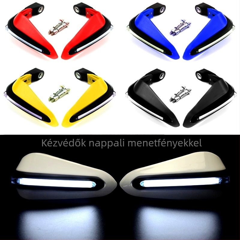 Motorkerékpár kezvédők LED nappali fénnyel MSX125-höz – univerzális
