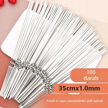 Otthoni grillnyárs készlet — kerek formájú, tömörített és megerősített, újrafelhasználható