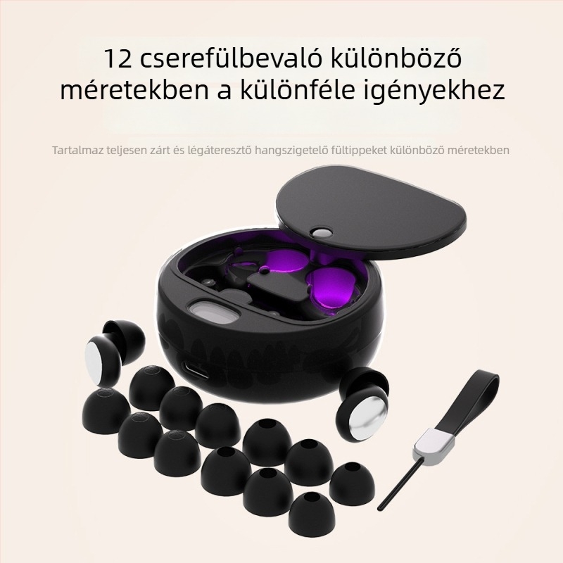 Organikus szilikon füldugók zajcsökkentésre, 38 dB NRR, sterilizálható, füldugó típus