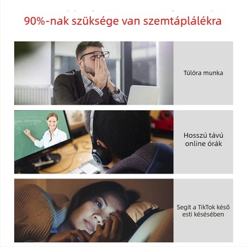 Szemápoló eszköz hideg permettel, köd idő 121–180 s, üzemidő 0–1 h, beépített akkumulátor 100–300 mAh, súly 300 g