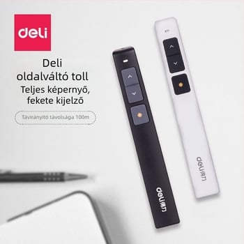 Oldalpörgető toll lézeres prezentációkhoz, modell 2802/2802P, lézeres távolság 30, lézeres hullámhossz 30, akkumulátor 7#