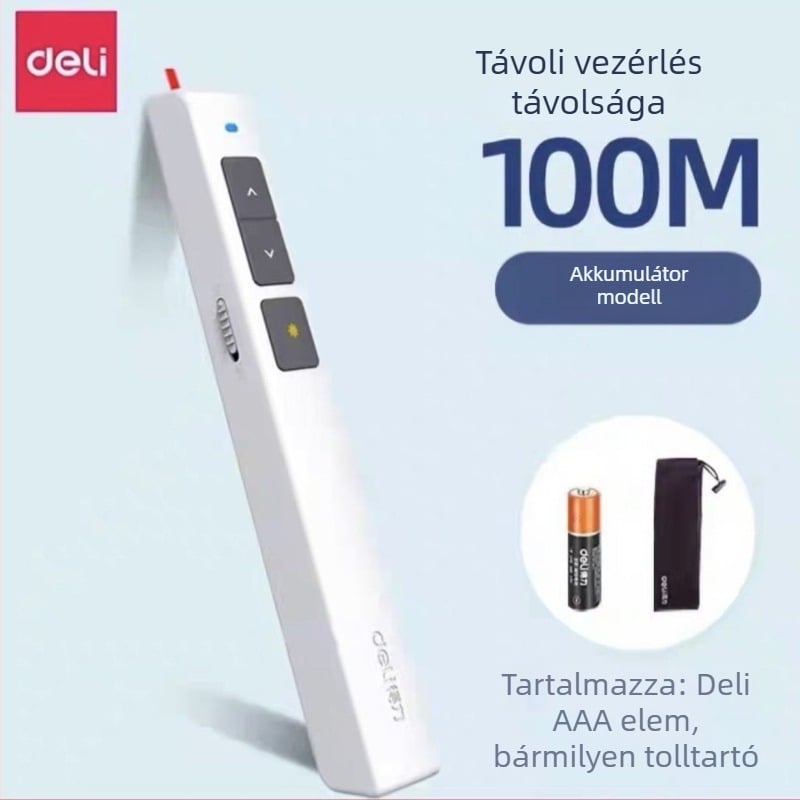 Oldalpörgető toll lézeres prezentációkhoz, modell 2802/2802P, lézeres távolság 30, lézeres hullámhossz 30, akkumulátor 7#