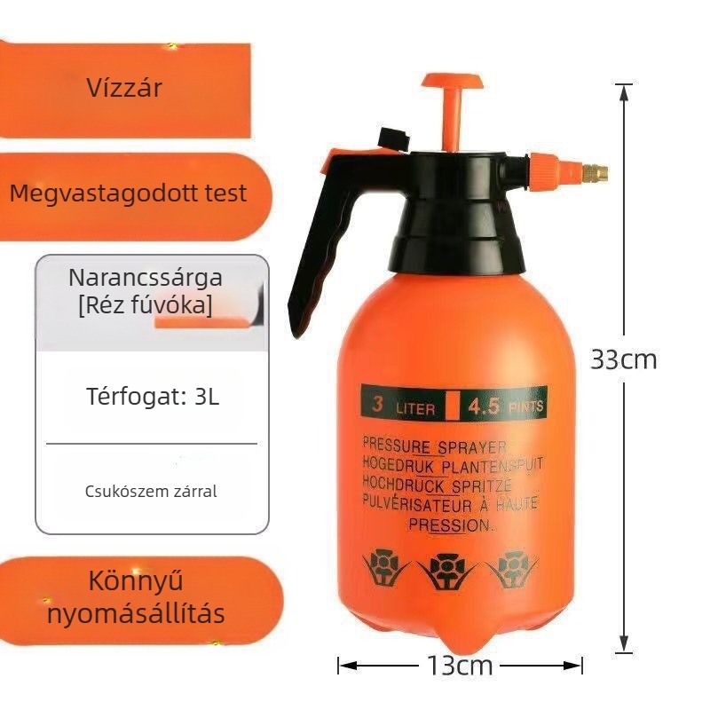 Műanyag öntöző kanna/ permetező, állítható csatlakozóval, 2 literes kapacitás, mikropermetezés