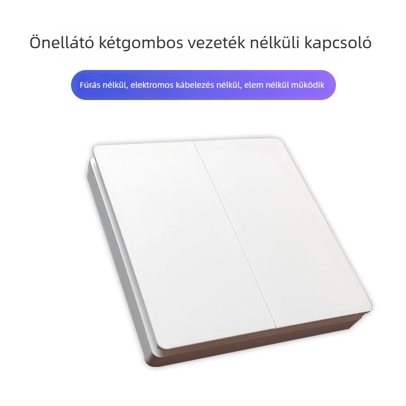 Vezeték nélküli távirányító önenergiával, RF-vezérléssel ipari érzékeléshez és okos otthonhoz, vezeték nélküli csengő (akku nélkül)