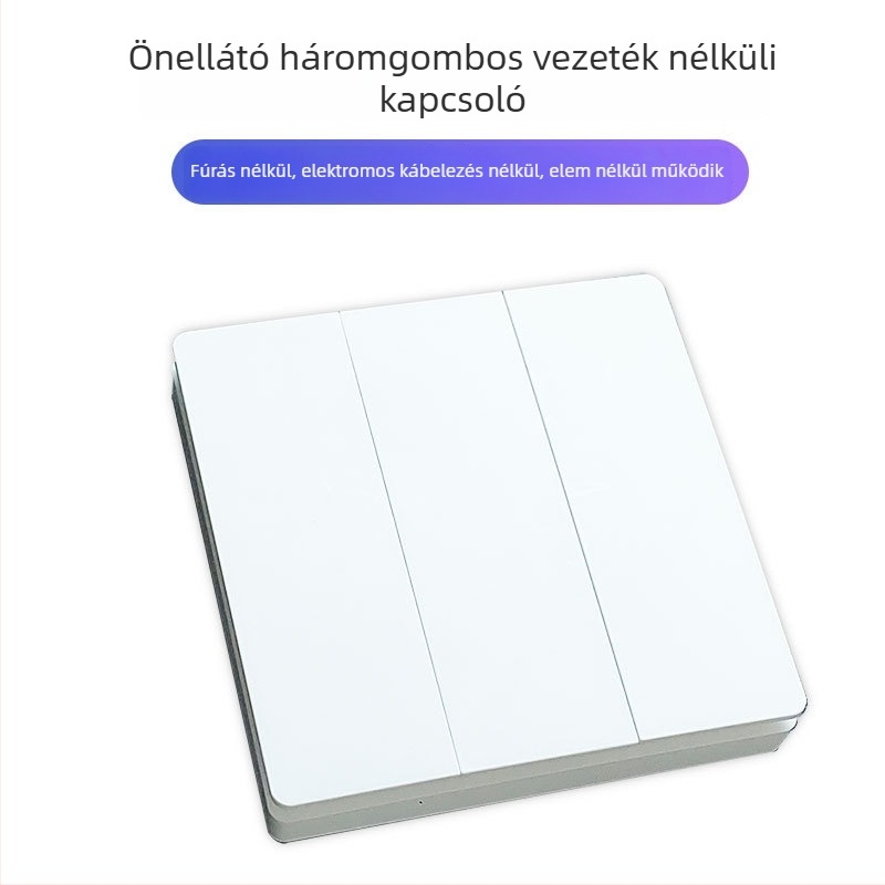 Vezeték nélküli távirányító önenergiával, RF-vezérléssel ipari érzékeléshez és okos otthonhoz, vezeték nélküli csengő (akku nélkül)