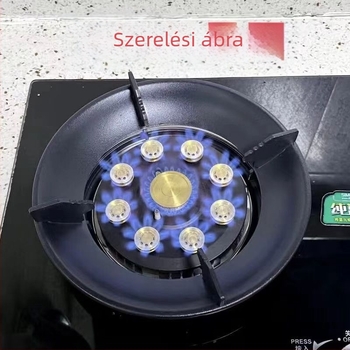 Gáztűzhely tartó – univerzális, csúszásmentes, ötágú edénytároló rács, megvastagodott kivitel