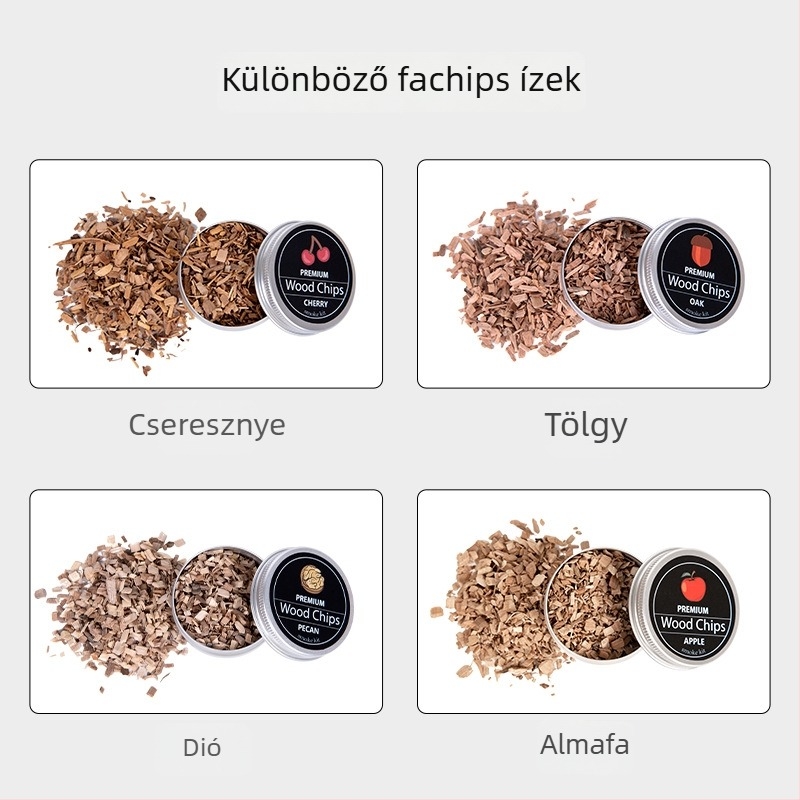 Fa koktélfüstölő ajándék készlet - modern, minimalist stílus (Anyag: fa; Stílus: modern minimalist; Kategória: italkészlet; Készletek száma: 5; Tömeg: körülbelül 200 g)