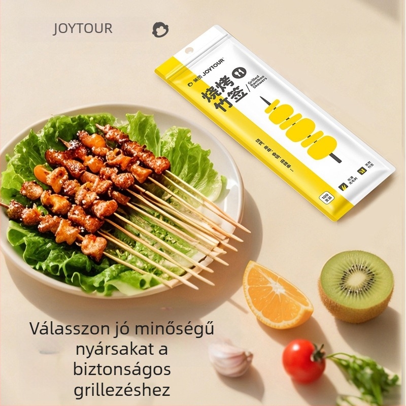 Grillnyársak természetes bambuszból, 250 darabos csomagolás, Guangdong, csomagolt