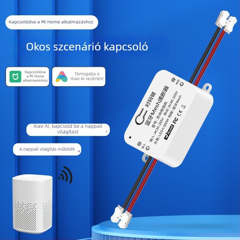 Boligao WiFi okos távvezérlő kapcsoló - CE tanúsítvány, -30°C-tól 70°C-ig, otthoni dekoráció/DIY
