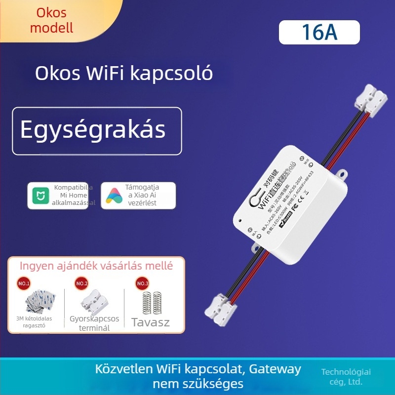 Boligao WiFi okos távvezérlő kapcsoló - CE tanúsítvány, -30°C-tól 70°C-ig, otthoni dekoráció/DIY