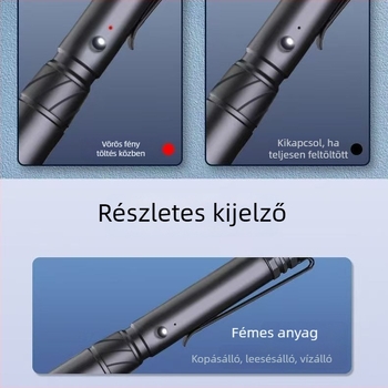 Mini USB-töltésű lézer zseblámpa, hosszú hatótávolságú, nagy teljesítményű fénynyaláb; lézer-távolság 1 km, hullámhossz 532 nm, beépített lítium akkumulátor