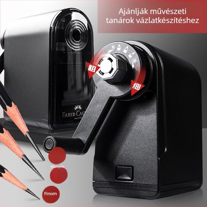 Faber-Castell skicc ceruzahegyező, manuális, modell 381804, műanyag, 0,27 kg