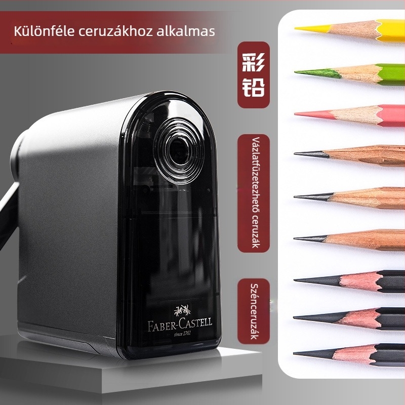 Faber-Castell skicc ceruzahegyező, manuális, modell 381804, műanyag, 0,27 kg