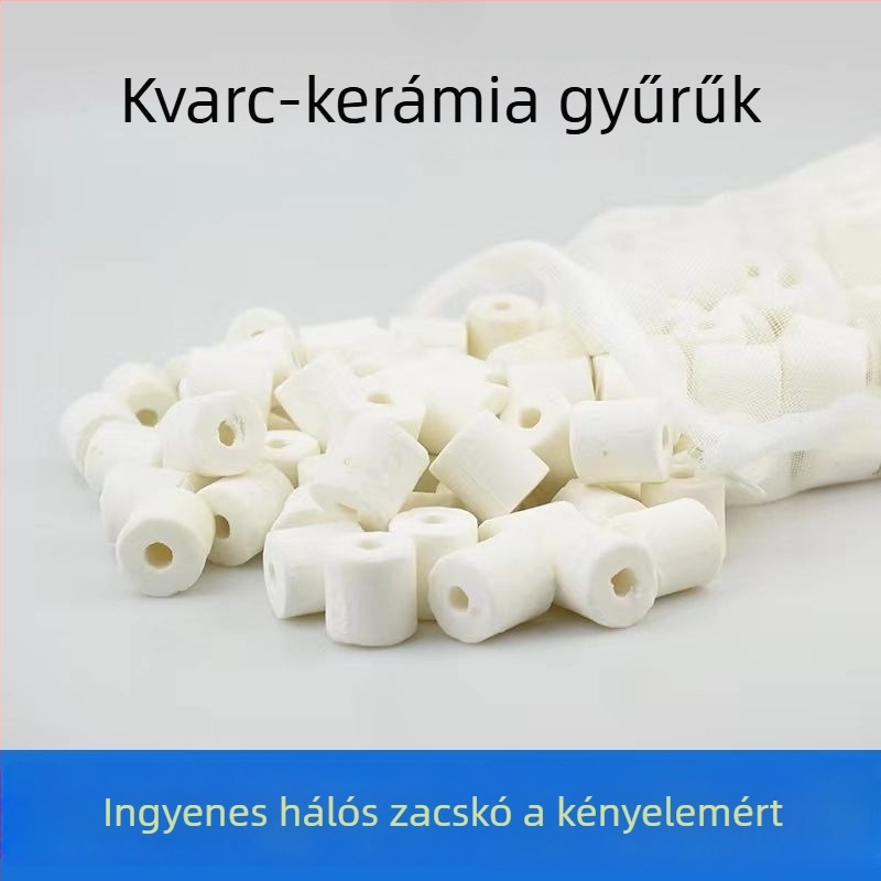 Akváriumi szűrőanyag: kerámia és üveg gyűrűs szűrő a biológiai nitrifikációhoz