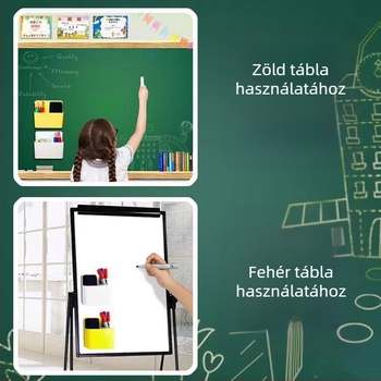 Model CIBITONG: Műanyag mágneses négyszögletes tábla radír és tolltartó