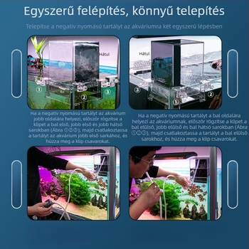 Negatív nyomású akril függő akvárium tartóval — VL