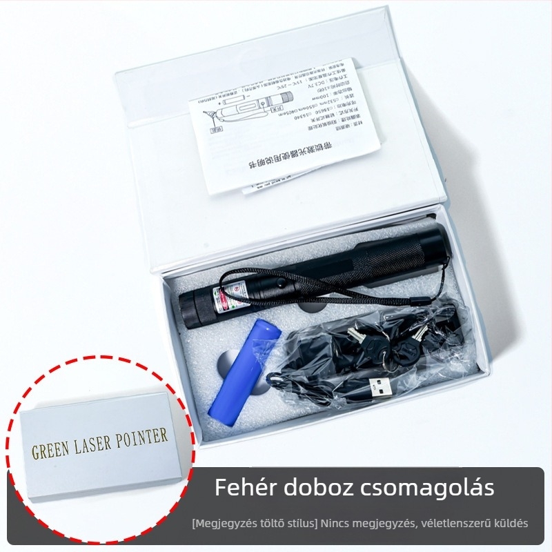 Lézeres oldalfordító toll, Modell 303, kézben tartható és hordozható, szakmai képzéshez és iskolai oktatáshoz