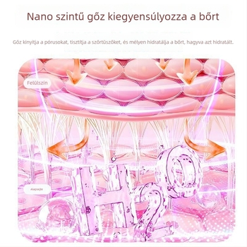 Arc-arc gőzölő arcra, köd >180 s, 5 fokozat, beépített akkumulátor nélkül, fájdalommentes termos-hidrofacial penetrációs technológia