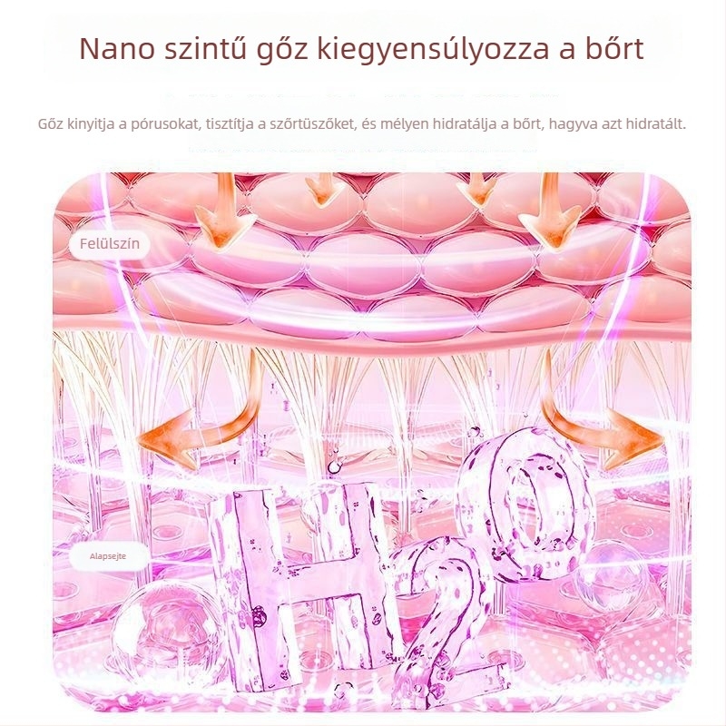 Arc-arc gőzölő arcra, köd >180 s, 5 fokozat, beépített akkumulátor nélkül, fájdalommentes termos-hidrofacial penetrációs technológia