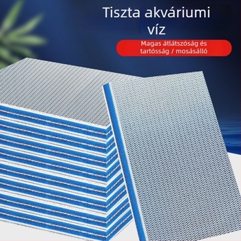 Akvárium szűrőközeg 8D, 8D szűrő pamut, nagy sűrűségű szivacs, biokémiai víz tisztító anyag