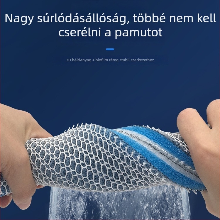 Akvárium szűrőközeg 8D, 8D szűrő pamut, nagy sűrűségű szivacs, biokémiai víz tisztító anyag