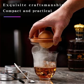Whiskey füstölő készlet koktélokhoz – tömörfa, edény repülő tál formájú, füstölő komponens fa chipset, bárfelszerelés, megjelenés nyár 2021