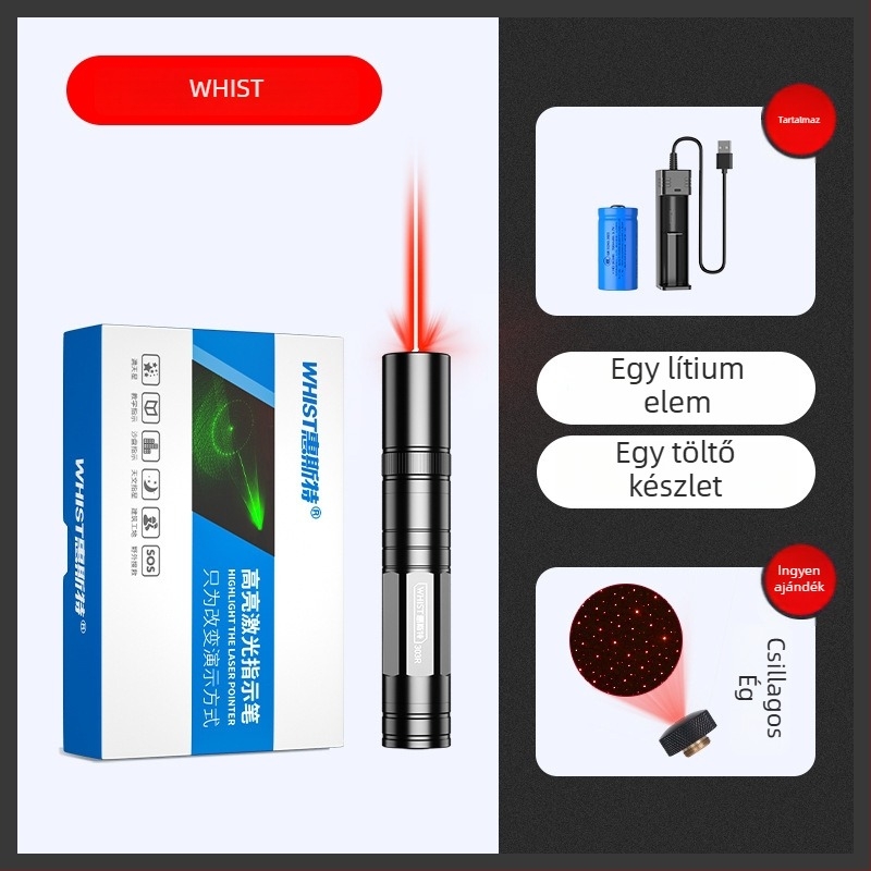 Huister lézer mutató toll, test alumínium ötvözet (Márka: Huister; Anyag: alumínium ötvözet; Típus: mutató toll; Nyomtatott logó: Igen; Feldolgozás és testreszabás: Igen)