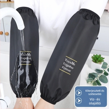 Kötény ujjakkal — vízálló, olajálló, tartós konyhai védelem