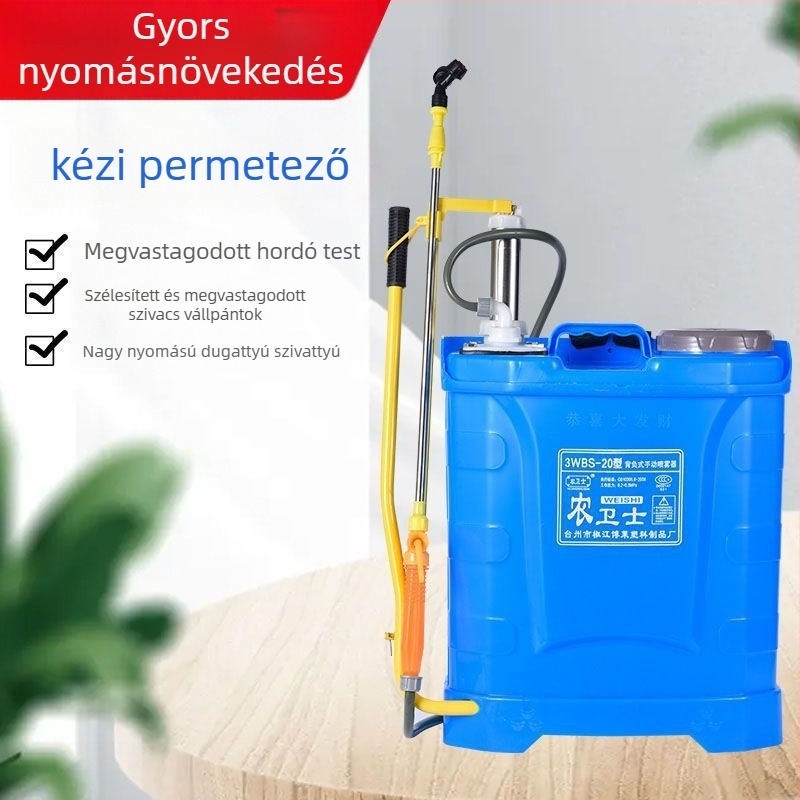 Xin Miao műanyag 3 részes permetező készlet – kézi nyomású permetező mezőgazdasági felhasználásra, vízködös permetezés