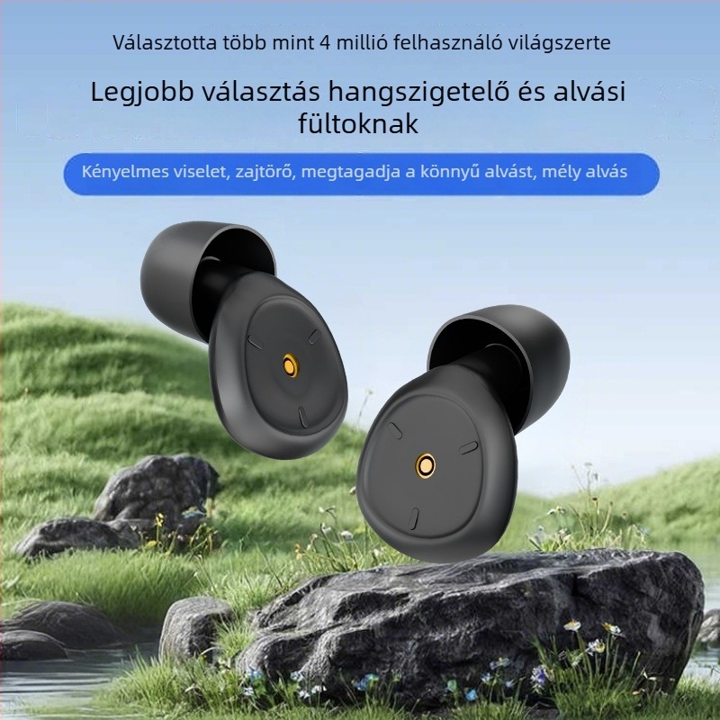 Szilikon füldugók alváshoz és tanuláshoz, 38 dB zajcsökkentés, mosható