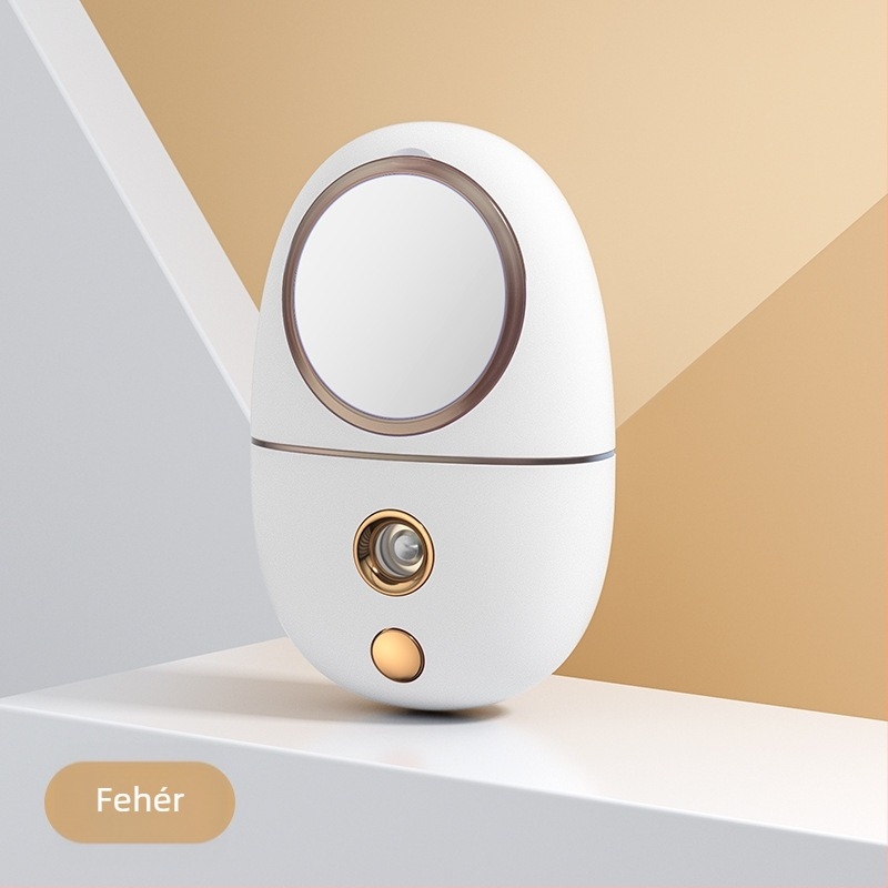 GEEKFUN Hordozható nano-spray arc‑hidratáló készülék hideg spray‑vel, beépített akkumulátor 100–300 mAh, üzemidő több mint 12 óra, 1 üzemmód