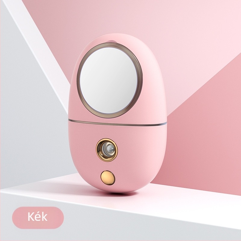 GEEKFUN Hordozható nano-spray arc‑hidratáló készülék hideg spray‑vel, beépített akkumulátor 100–300 mAh, üzemidő több mint 12 óra, 1 üzemmód