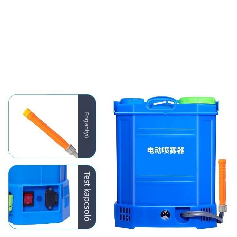 Elektromos hátizsákos permetező, magasnyomású, lítium akkumulátorral (Márka: Powerful Factory; Méretek: nézd meg a részleteket; Cél: Növényvédelem)