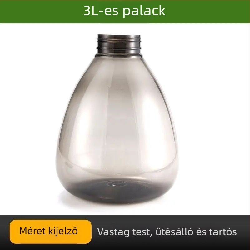 Kettős funkciójú öntözőpalack, műanyag, otthoni kertészkedéshez.