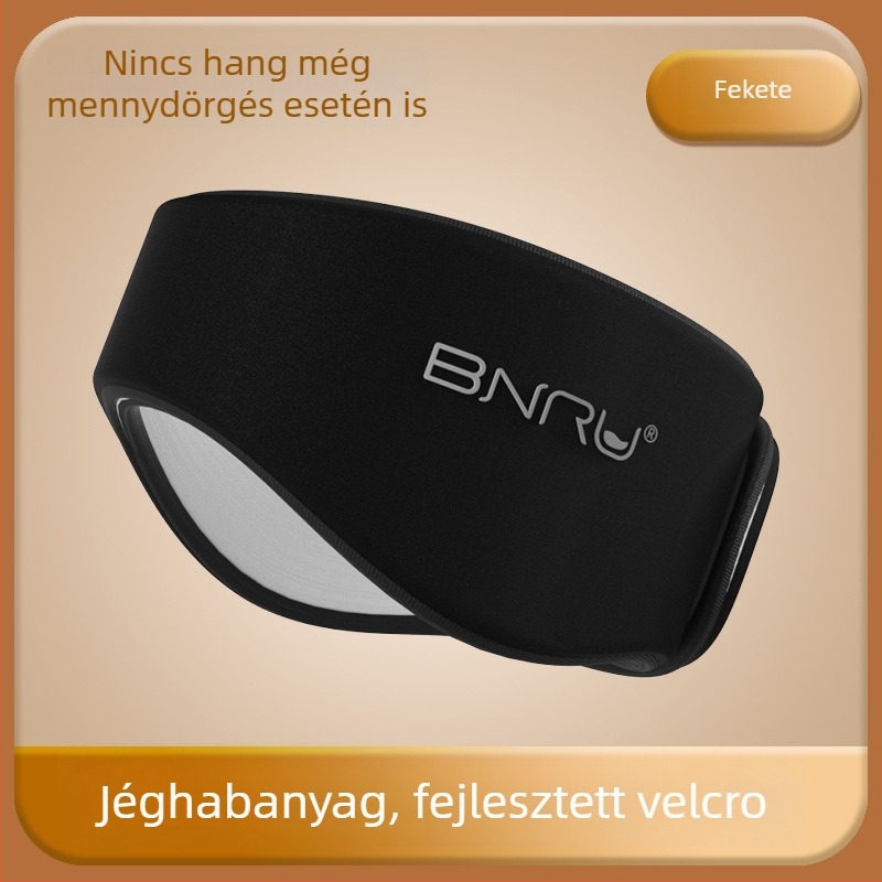 Szemmaszk integrált fülvédővel, pamutból, zajszűrés, lélegző, fényblokkoló