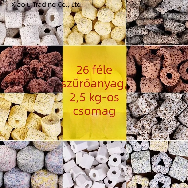 Akvarisztikus szűrőanyag nitriifikáló baktériumokkal és szűrőgyapottal a víz tisztításához