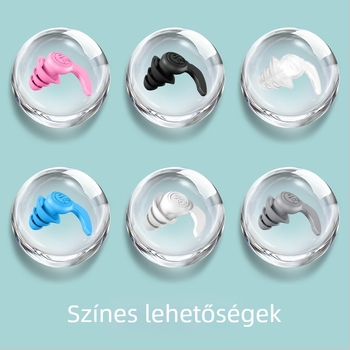 Szilikon füldugók alváshoz — zajcsökkentés és vízálló, alvásra, fürdéshez és úszáshoz